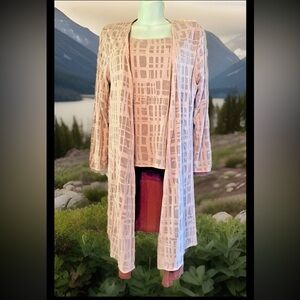 🌸MARLA WYNNE🌸 REVERSIBLE SHELL TOP & DUSTER SET NWT♥️